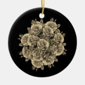 Roos Rozen Rosen bouquet - Rosenbouquet Keramisch Ornament (Voorkant)