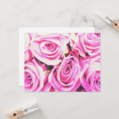 roos rozen roze bos bloemen kaart (Voorkant / Achterkant in situ)