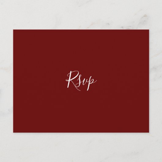 Roos RSVP Briefkaart (Voorkant)