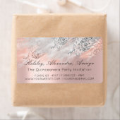 Roos RSVP Vrijgezellenfeest Sweet 16th Quinceanera Etiket (Insitu)