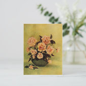  Roos Safrano door Frederick Martin Briefkaart (Staand voorkant)