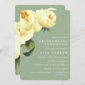  Roos Sage Bridesmaid Luncheon Wedding Kaart (Voorkant / Achterkant)