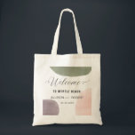 Roos, Sage, Grape Waterverf Wedding Welcome Bag, Tote Bag<br><div class="desc">Modern. Minimaal. Dit collectie gebruikt een tuinpalet van sage,  druiven en roos om een mooie presentatie voor je speciale dag te creëer.</div>