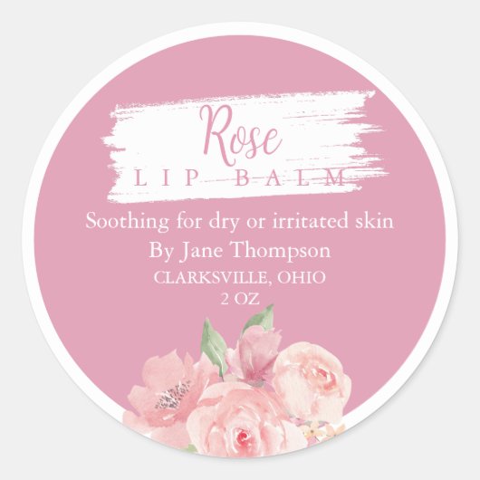 Roos Salve / balsem / Zeep Label (Voorkant)