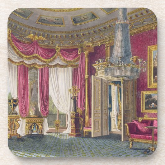 Roos Satin Drawing Room (tweede uitzicht) Doos Hou Onderzetter (Voorkant)
