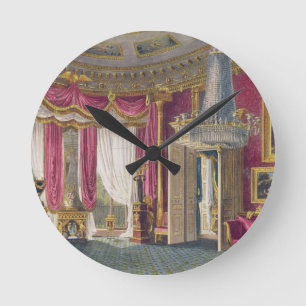 Roos Satin Drawing Room (tweede uitzicht) Doos Hou Ronde Klok
