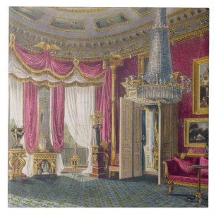 Roos Satin Drawing Room (tweede uitzicht) Doos Hou Tegeltje