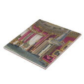 Roos Satin Drawing Room (tweede uitzicht) Doos Hou Tegeltje (Zijkant)