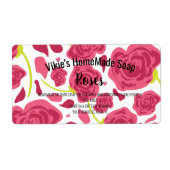 Roos Scent Soap Business Art Label (Voorkant)