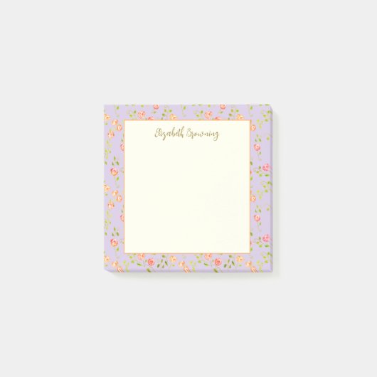  Roos Schattige met de hand geïllustreerd geperson Post-it® Notes (Voorkant)