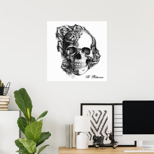 roos schedel poster (Thuiskantoor)