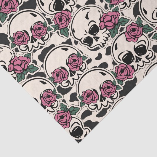 Roos schedel tissuepapier (Detail)
