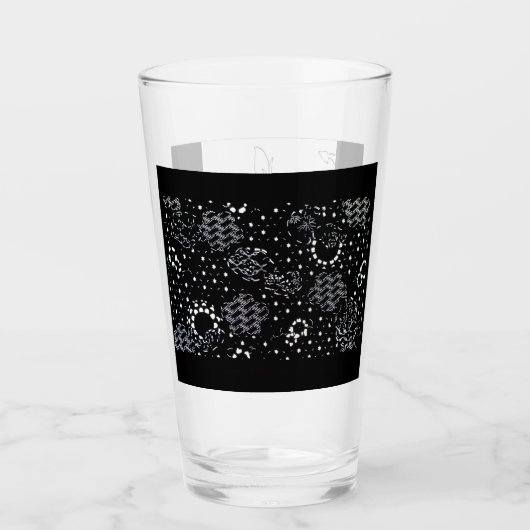 Roos schets en sterlicht zijdezeef glaswerk glas (Voorkant)