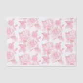 Roos Schets Tissue Papier in Roze (Voorkant)
