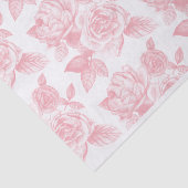 Roos Schets Tissue Papier in Roze (Detail)