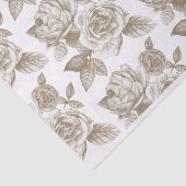 Roos schets weefsel papier in sepia (Detail)