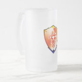 Roos Schild Bierglas Matglas Bierpul (Voorkant links)