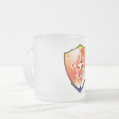 Roos Schild Glas Mok (Voorkant links)