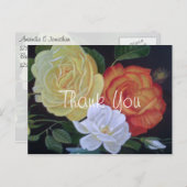 Roos schilderen Dank je Briefkaart (Voorkant / Achterkant)