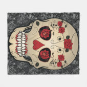 Roos Schuildag van de dode griepslang Fleece Deken (Voorkant (Horizontaal))