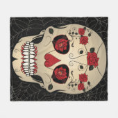 Roos Schuildag van de dode griepslang Fleece Deken (Voorkant (Horizontaal))