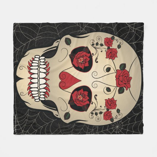 Roos Schuildag van de dode griepslang Fleece Deken (Voorkant (Horizontaal))