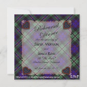 Roos Scottish clan tartan - Pset Kaart (Voorkant)