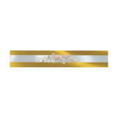 Roos Scroll - Goud/Zilver Uitnodigingen Wikkel (Vlak)