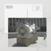 Roos Sculpture Federal Triangle Briefkaart (Voorkant / Achterkant)