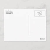 Roos Sculpture Federal Triangle Briefkaart (Achterkant)