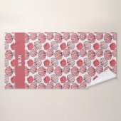 Roos Seashell Patroon Badhanddoek Set (Badhanddoek)