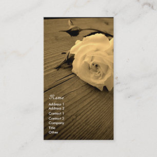Roos Sepia Business/Profile Card Visitekaartje