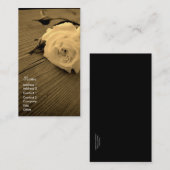  Roos Sepia Business/Profile Card Visitekaartje (Voorkant / Achterkant)