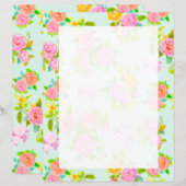 Roos Shabby  Blue Blank (Voorkant / Achterkant)