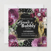  roos shabby chic bubbly glitter glazuur kaart (Voorkant)