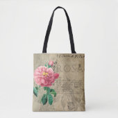  roos shabby chic tote bag (Voorkant)