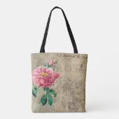 roos shabby chic tote bag (Achterkant)