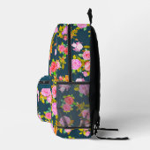 Roos Shabby Navy bedrukte rugzak (Rechts)