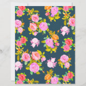 Roos Shabby  Navy Blank (Achterkant)