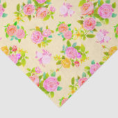 Roos Shabby Vintage Geel Tissuepapier (Detail)