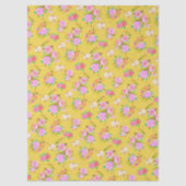 Roos Shabby Vintage Mosterd Tissuepapier (Voorkant)