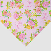 Roos Shabby Vintage Roze Tissuepapier (Detail)