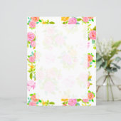 Roos Shabby Wit Blank (Staand voorkant)