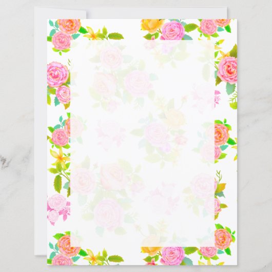 Roos Shabby Wit Blank (Voorkant)