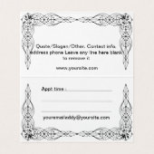 Roos Shadow Fairy Visitekaartje (Binnenkant ongevouwen)