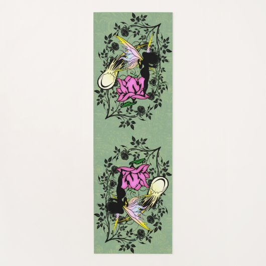 Roos Shadow Fairy Yogamat (Voorkant)