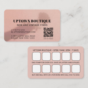 Roos Shadow QR Code Beloning Visitekaartje