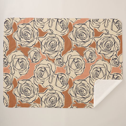 Roos Sherpa Blanket Deken (Voorkant (horizontaal))