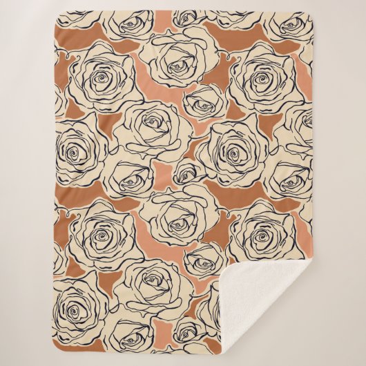 Roos Sherpa Blanket Sherpa Deken (Voorkant)