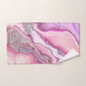 Roos Silver liquid Marble Bad Handdoek (Handdoek)